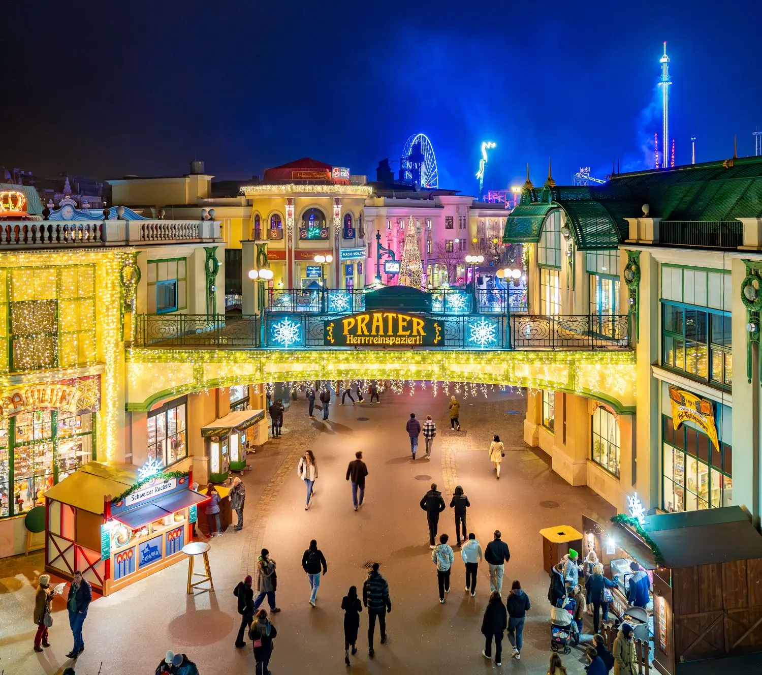 Galeriefoto kerstmarkt Wintermarkt am Riesenradplatz